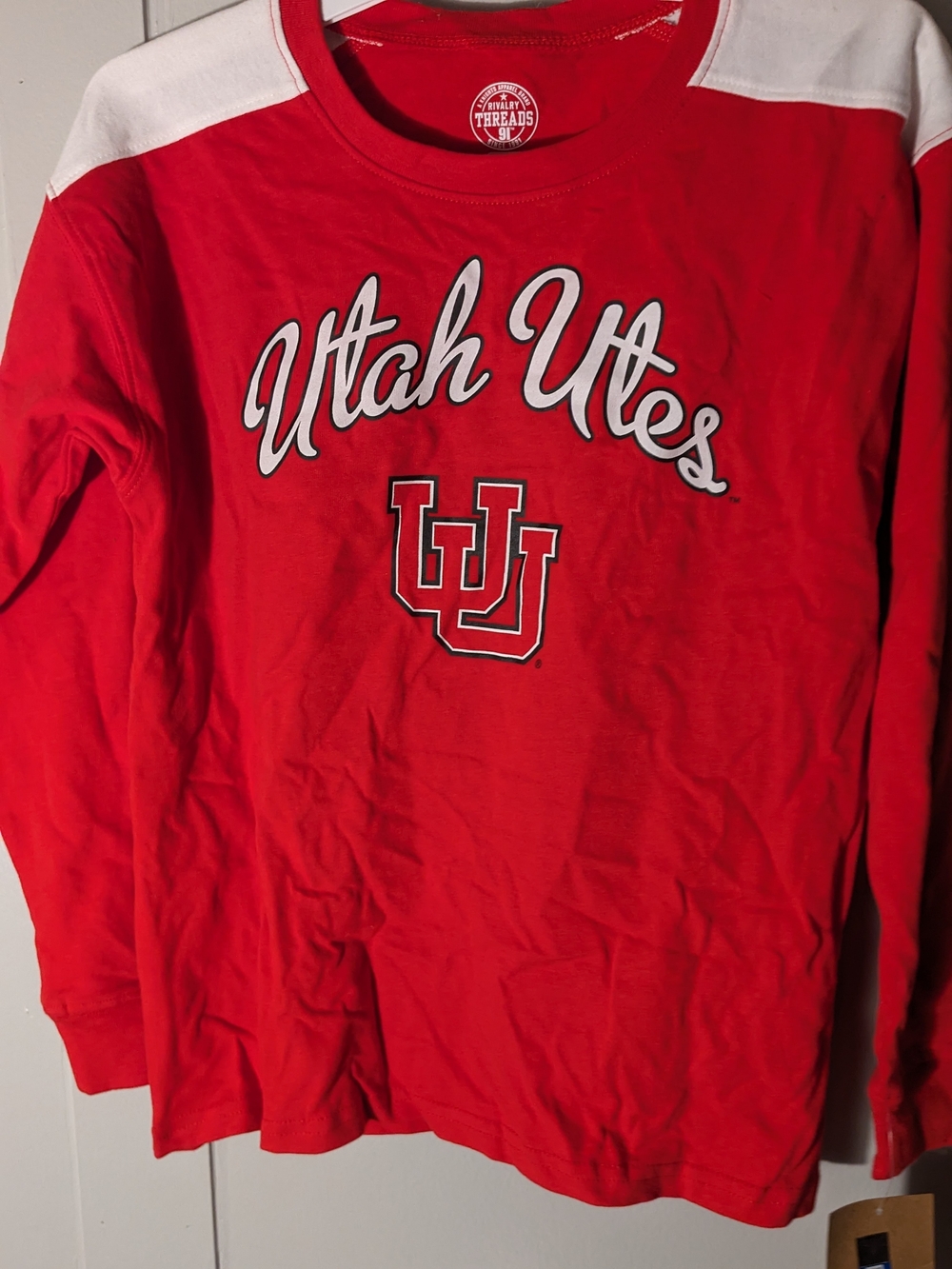 Rivalry Threads Red and White Utah Utes Long Sleeve Tee